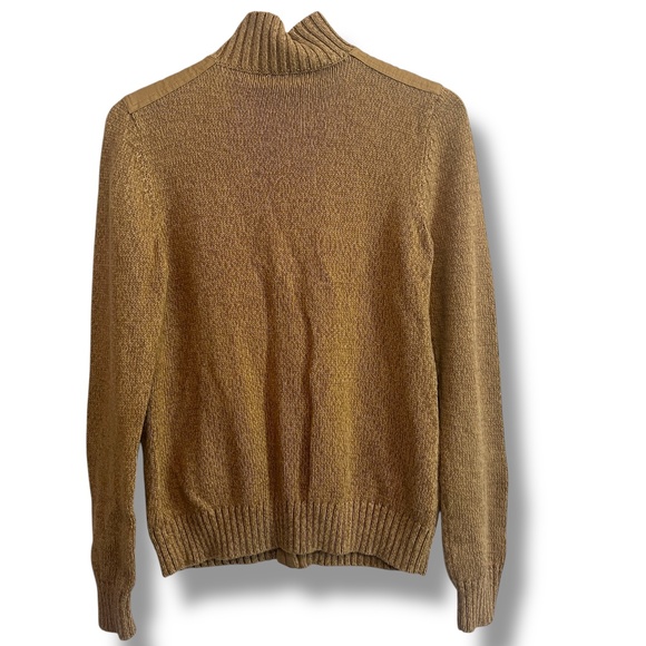 LRL Ralph Lauren Jeans Co Cashew Color Button Up Sweater Pockets Stitched‎ XL - Picture 2 of 8